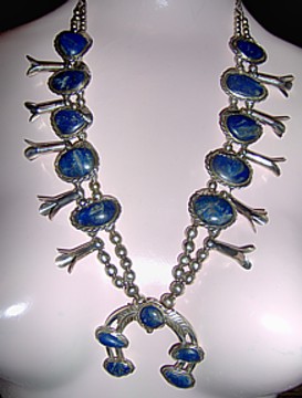 Lapis and sterling necklace
